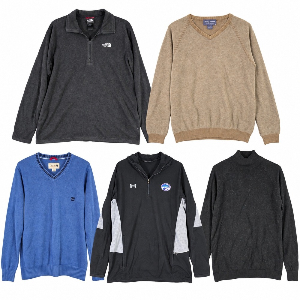 Mixed Brands Lot of 5 Men's M Sweatshirts, Sweaters & Pullovers The North Face